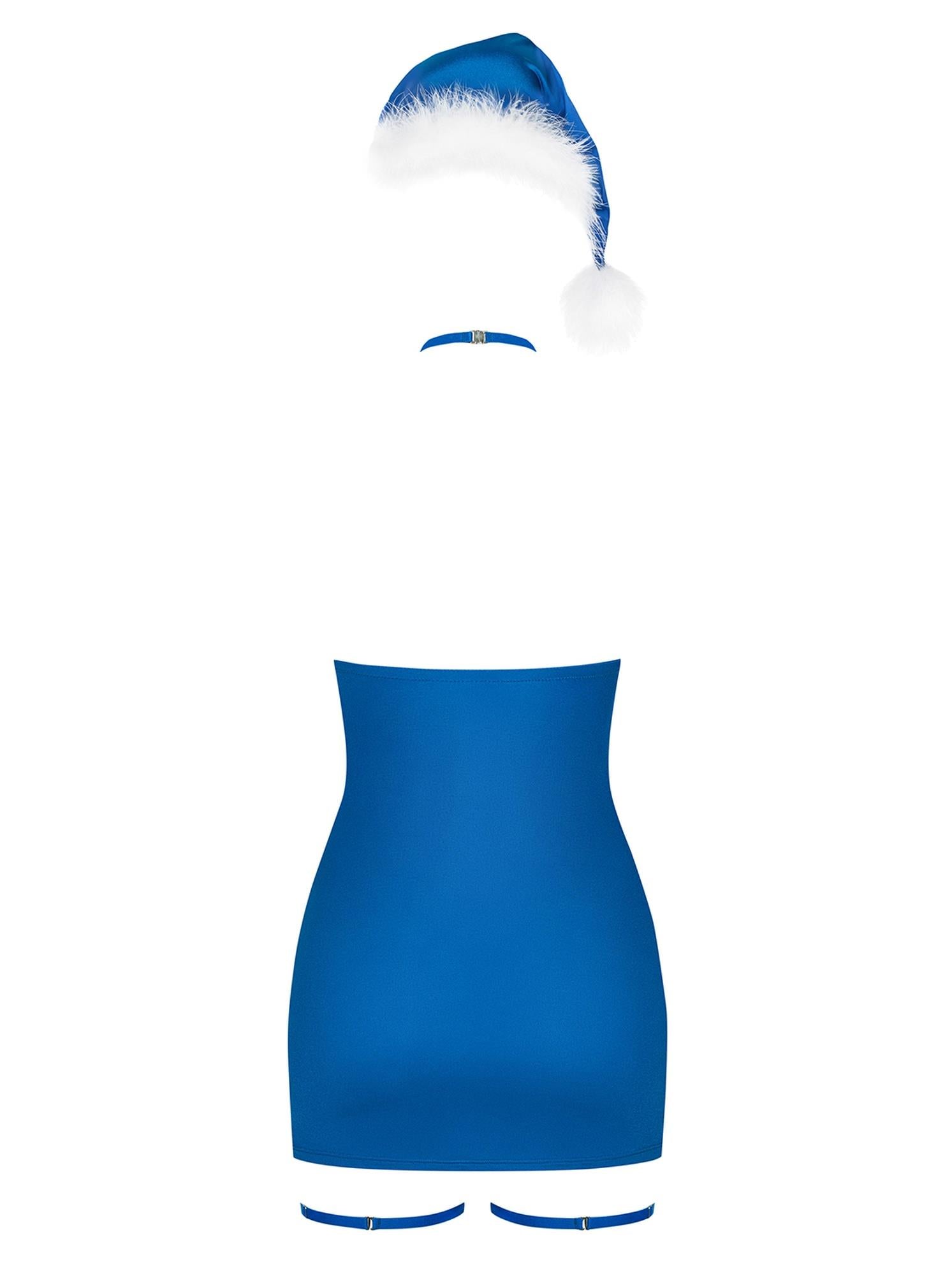 Tricou Kissmas albastru Obsessive S/M