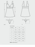 Babydoll Obsessive Imperia cu tanga S/M