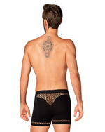 Boxeri erotici Obsessive M102 cu decupaje negri S/M/L
