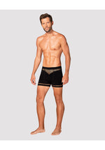 Boxeri erotici Obsessive M102 cu decupaje negri S/M/L