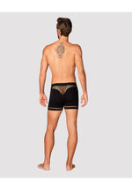 Boxeri erotici Obsessive M102 cu decupaje negri S/M/L
