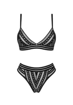 Set lenjerie intimă Obsessive Natilya negru XS/S