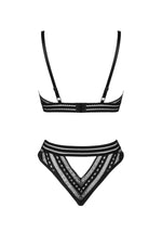 Set lenjerie intimă Obsessive Natilya negru XS/S