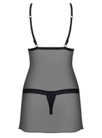 Set de lenjerie intimă: cămașă și tanga S/M