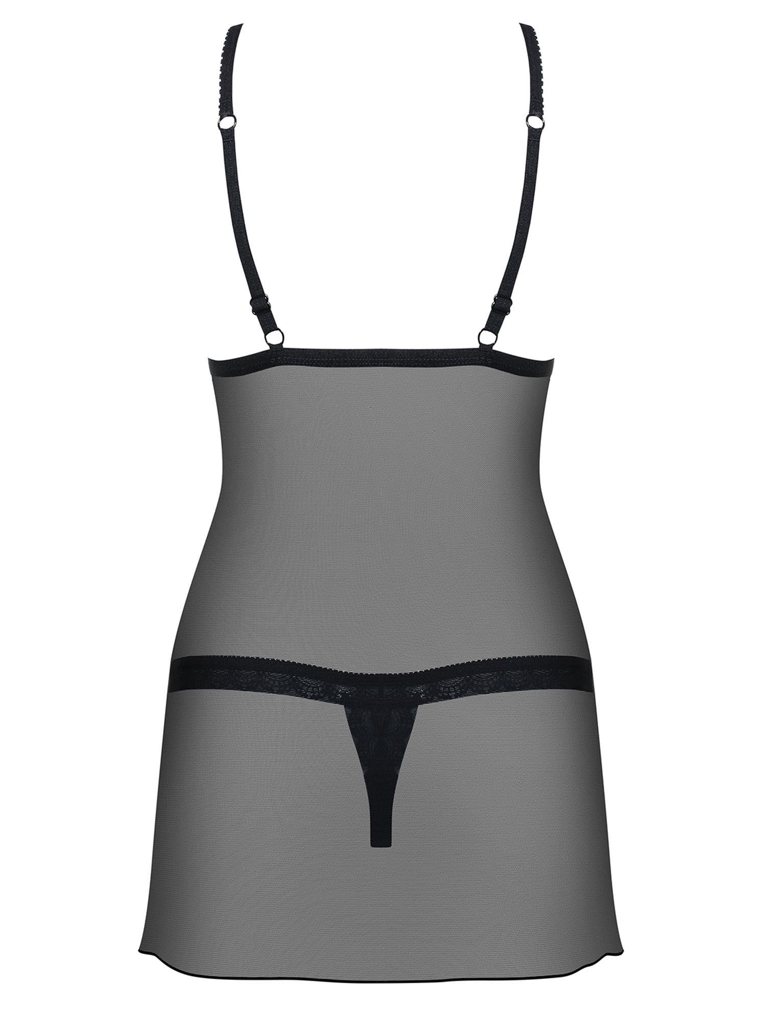 Set de lenjerie intimă: cămașă și tanga S/M