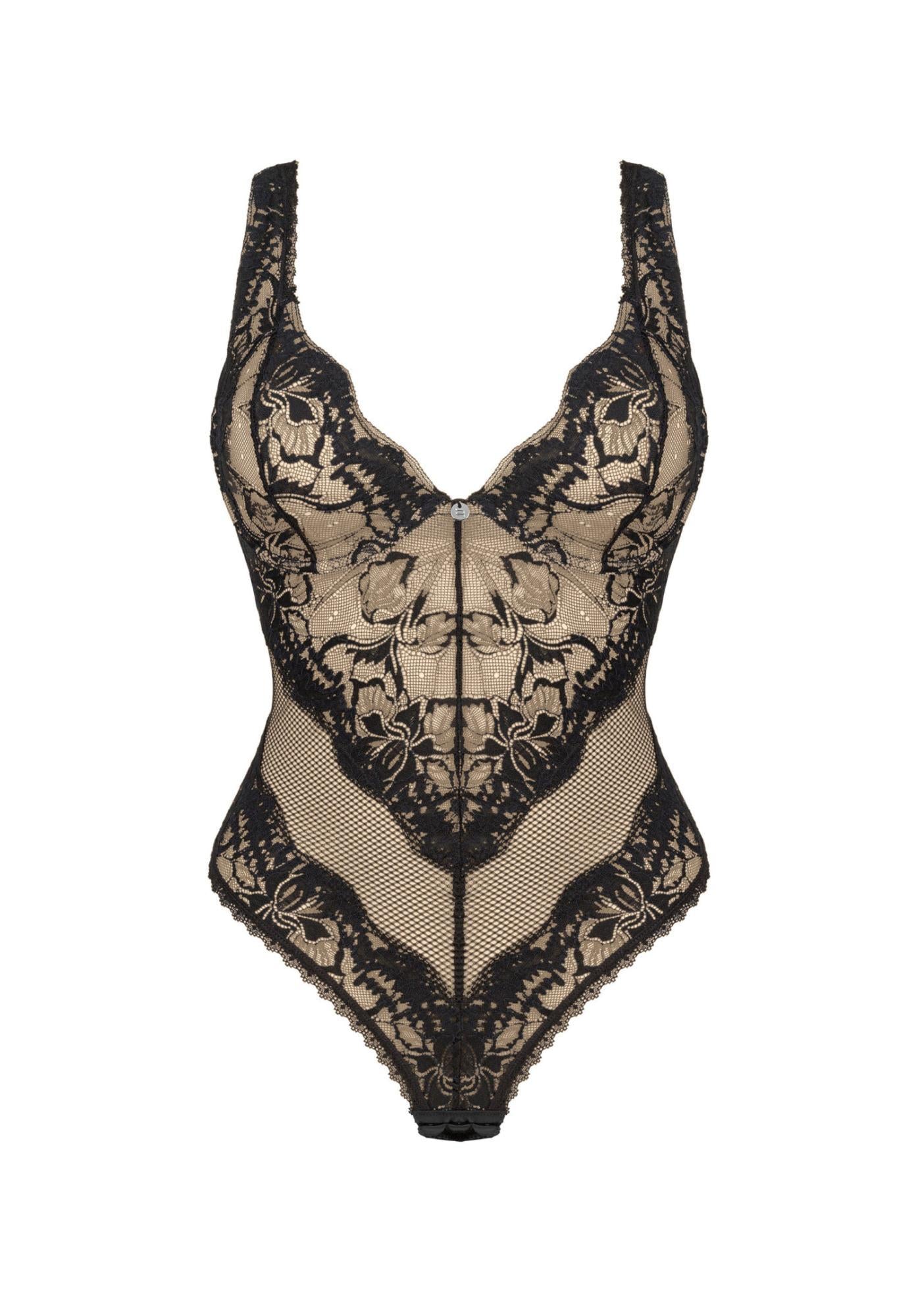 Body Olvidia Obsessive din dantelă M/L