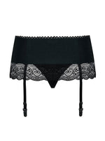 Portjartier Miamor din dantelă cu tanga Obsessive S/M