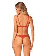 Set de două piese Bergamomore Obsessive roșu XS/S