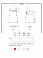 Obsessive 871 cămașă și tanga crem L/XL