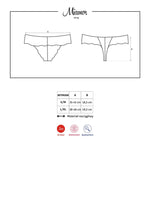 Tanga Miamor din dantelă cu pietre Obsessive S/M
