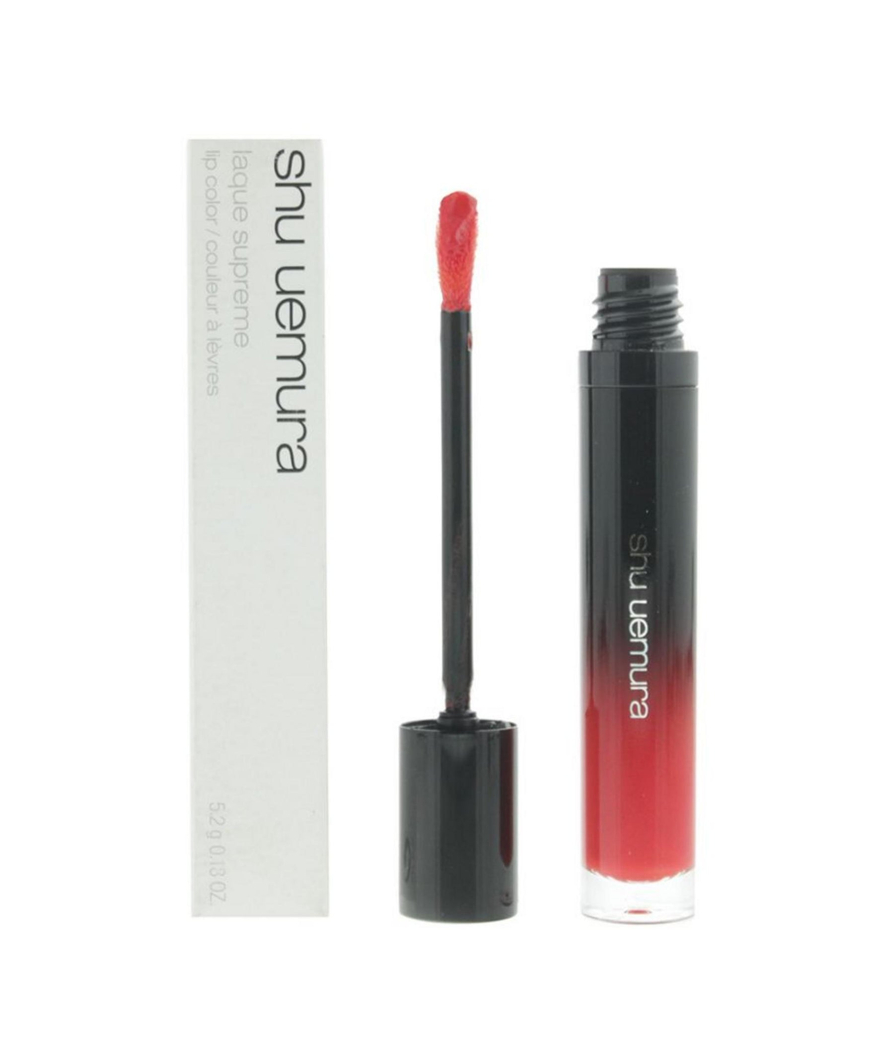 Shu Uemura, Laque Supreme, Asemănător cu lac, Luciu de buze, OR01, Portocaliu rubin, 5.2 g