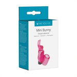 Vibrator cu deget mini iepuraș Me You Us, roz, 9 cm