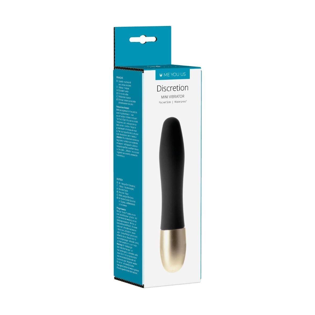 Vibrator Discretion Me You Us Mini Negru 8 cm