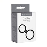Inel dublu pentru penis Me You Us, negru