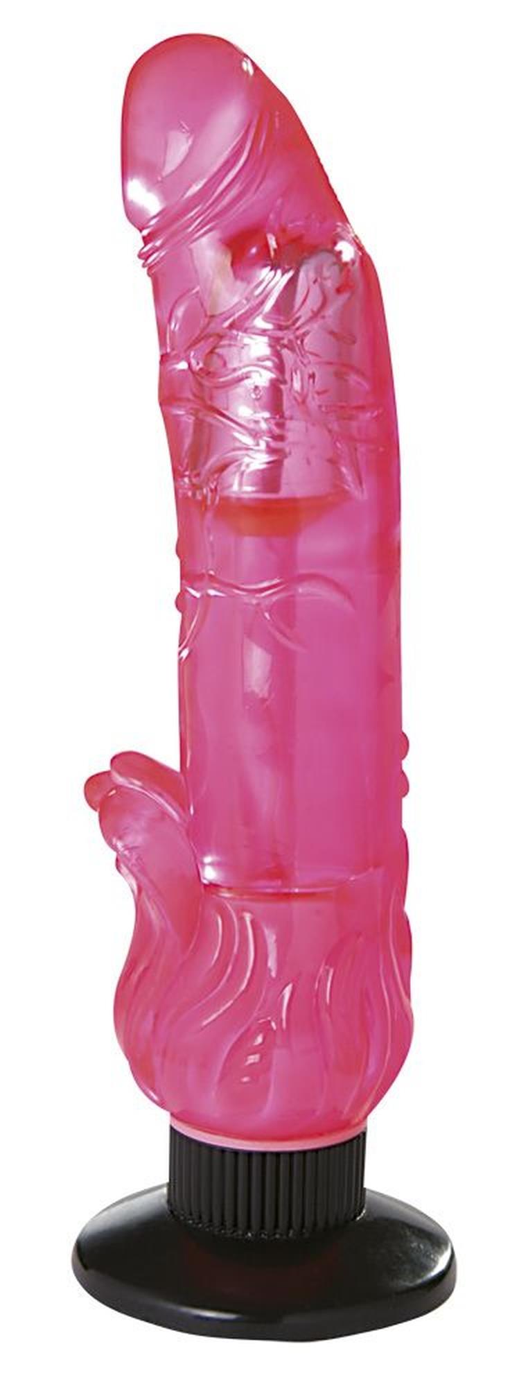 Vibrator realist cu gel Me You Us Mounty 6, roz, 21 cm