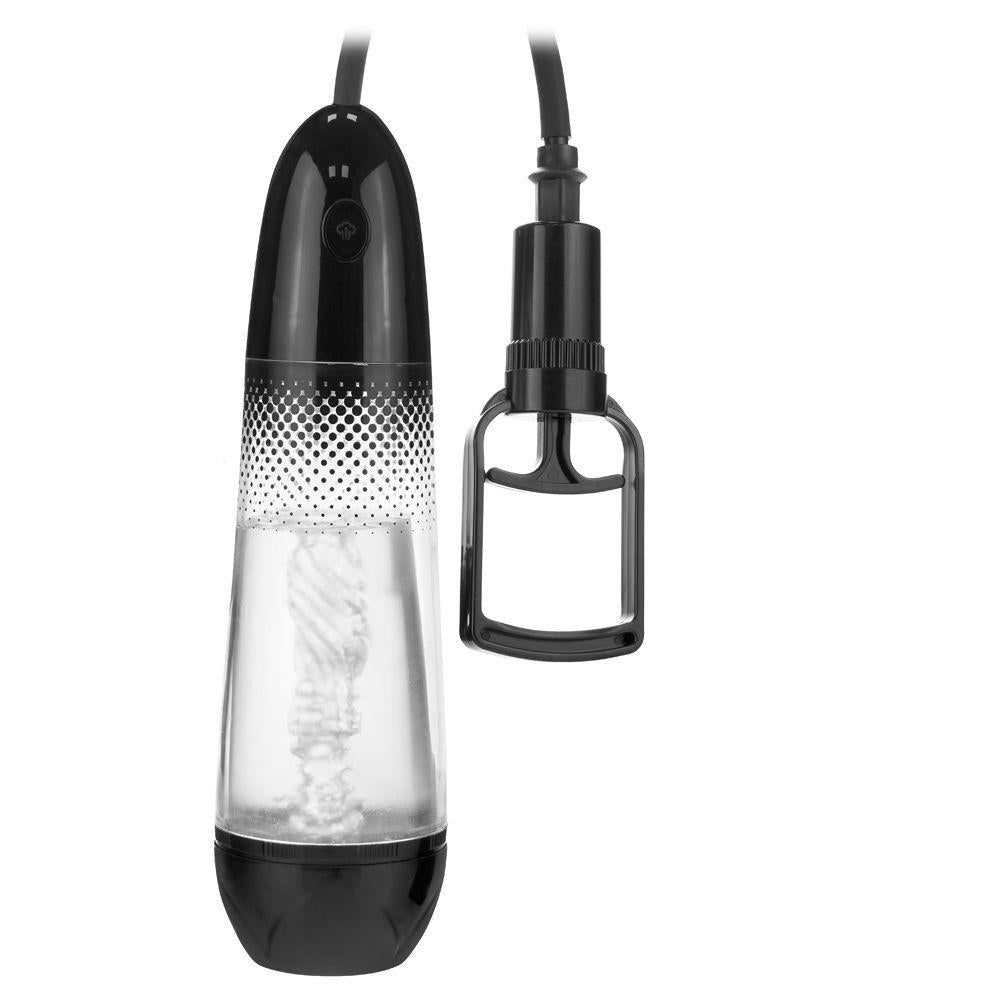 Masturbator Me You Us Amplify Pump, Negru Transparent
