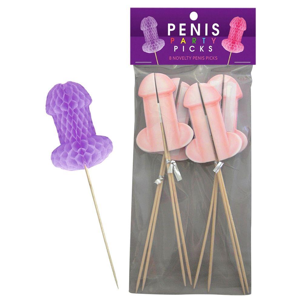 Kheper Games Selector în formă de penis roz și violet 8 buc
