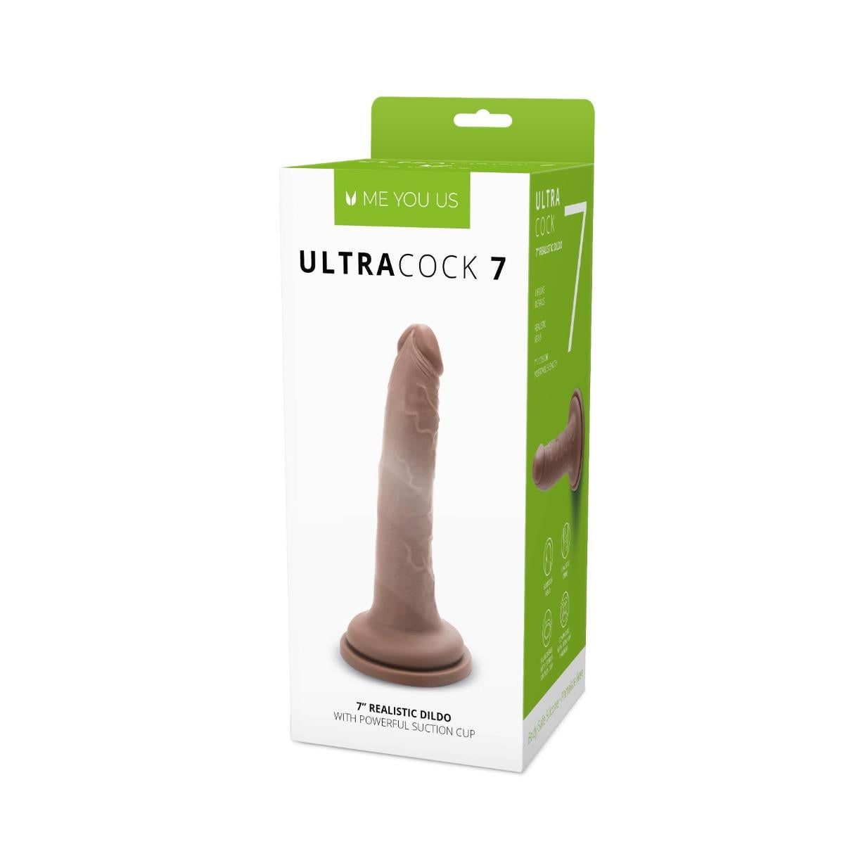 Dildo realist din silicon caramel Me You Us de 18 cm