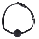 Me You Us - Blăncuță cu bilă din silicon negru, reglabilă, 40 mm