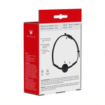 Me You Us - Blăncuță cu bilă din silicon negru, reglabilă, 40 mm