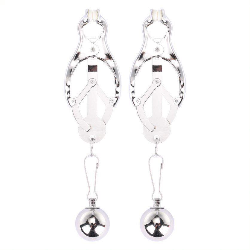 Cleme argintii pentru mameloane Me You Us Clover