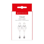 Cleme argintii pentru mameloane Me You Us Clover