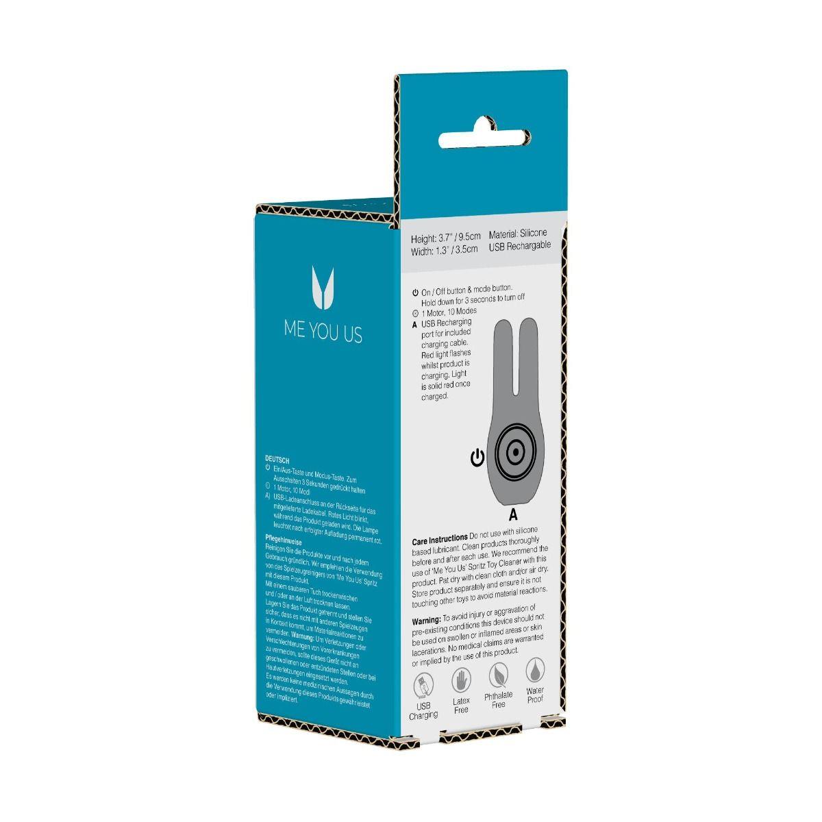 Vibrator Me You Us Wild Pleasure Ears Bunny, galben