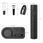 Set Tirbuson Electric din 5 piese, Flippy, Deschizator Electric, cu Baterii, Multifunctional, 23x14cm, Negru