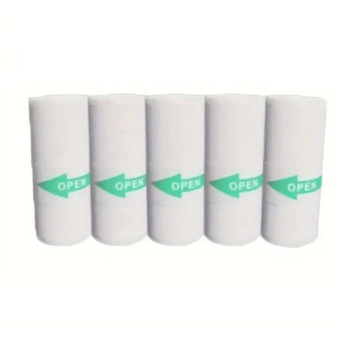 Set 5 Role de Hartie Termica Autocolanta, Flippy, pentru Mini Imprimanta Foto Portabila, Alb