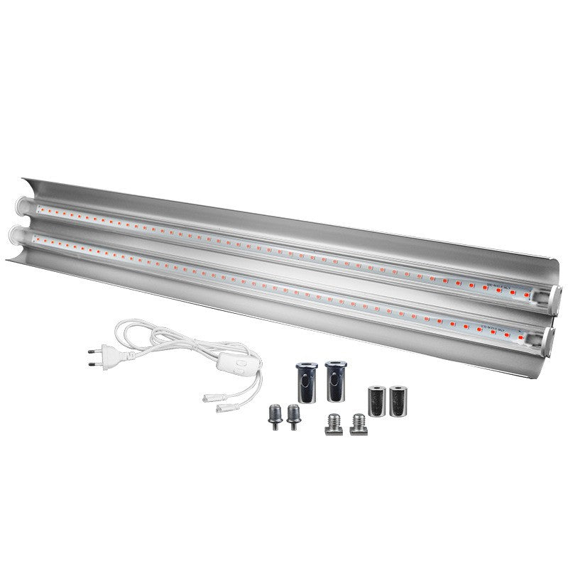 Lampa dubla pentru cresterea plantelor Flippy, 50 cm, T5, tehnologie LED, nu afecteaza plantele, potrivit pentru