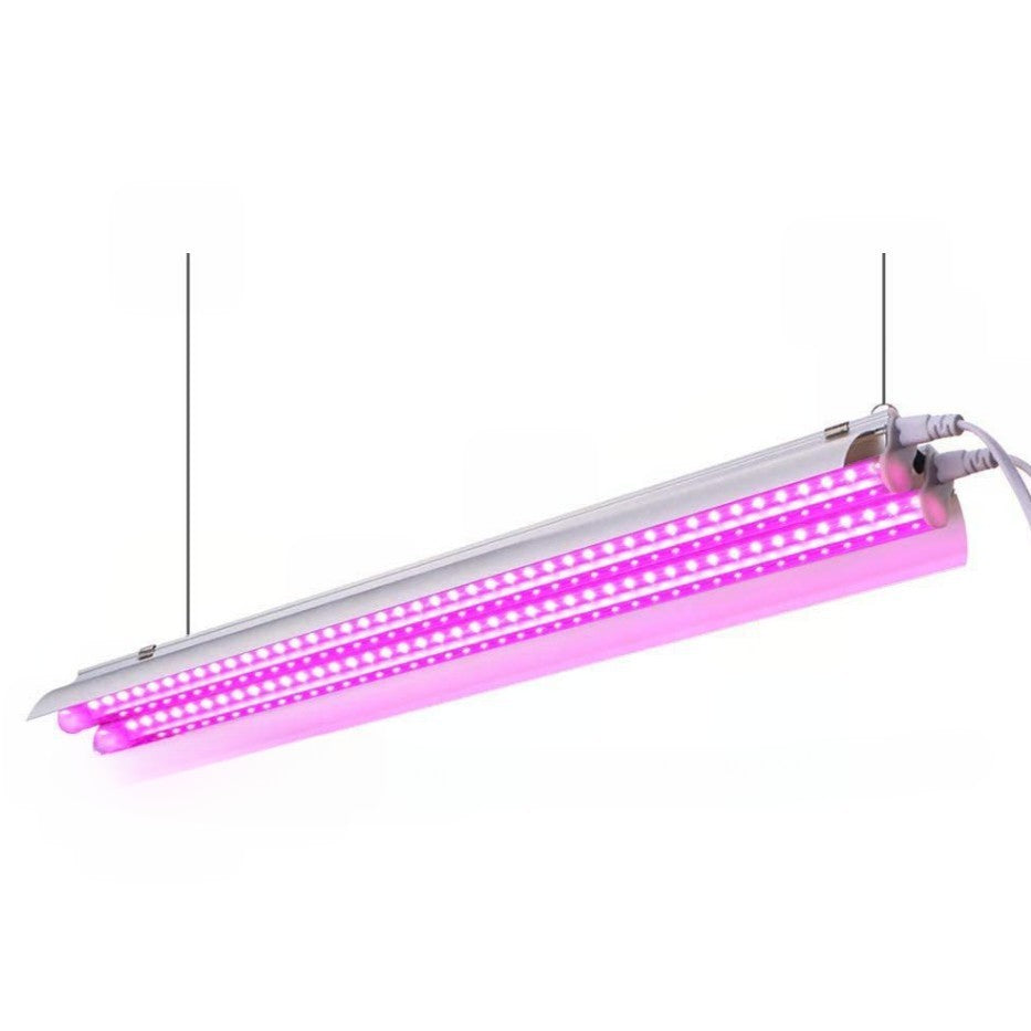 Lampa dubla pentru cresterea plantelor Flippy, 50 cm, T5, tehnologie LED, nu afecteaza plantele, potrivit pentru
