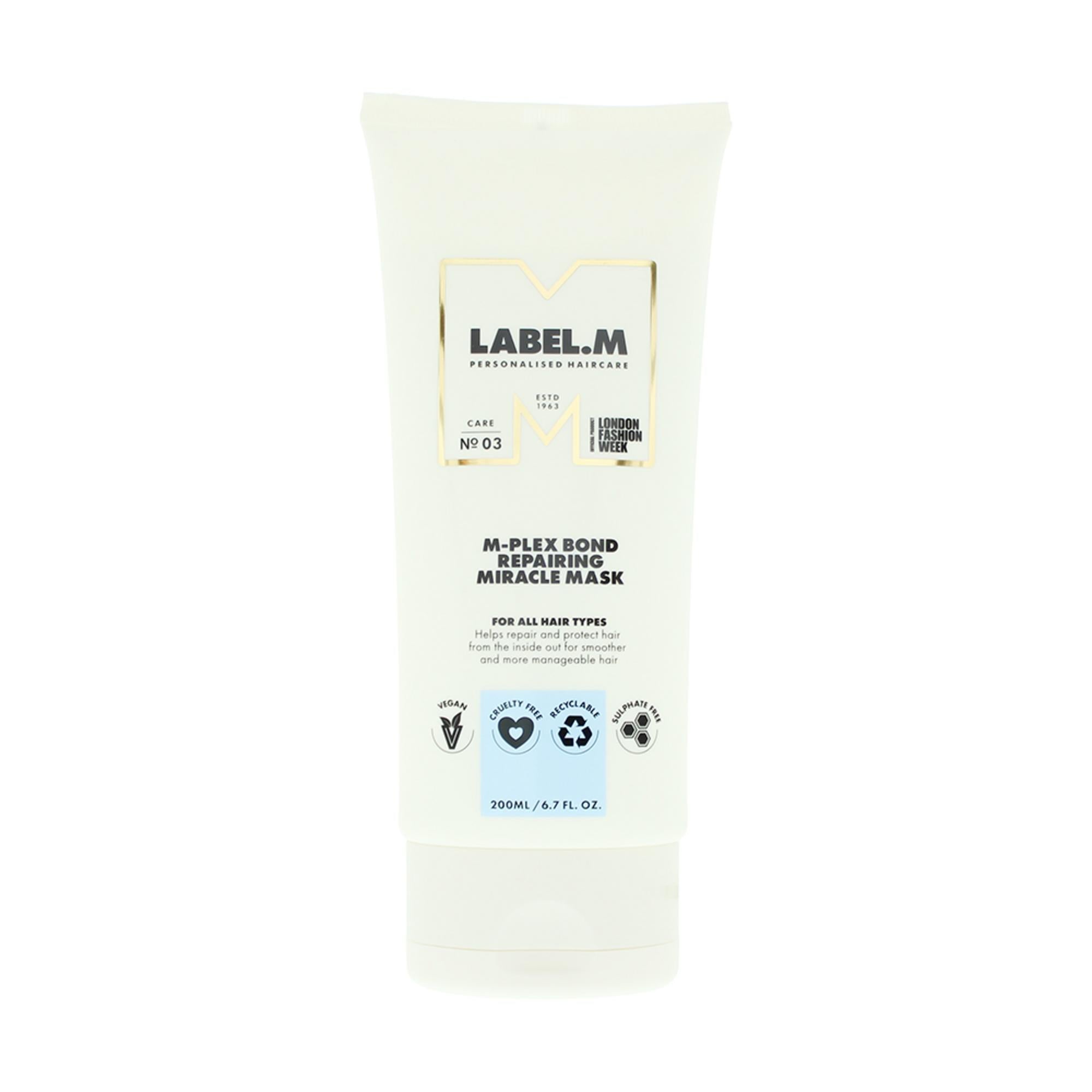 Label.M, M-Plex, Mască cremă pentru tratamentul părului, Reparație de legătură, 200 ml