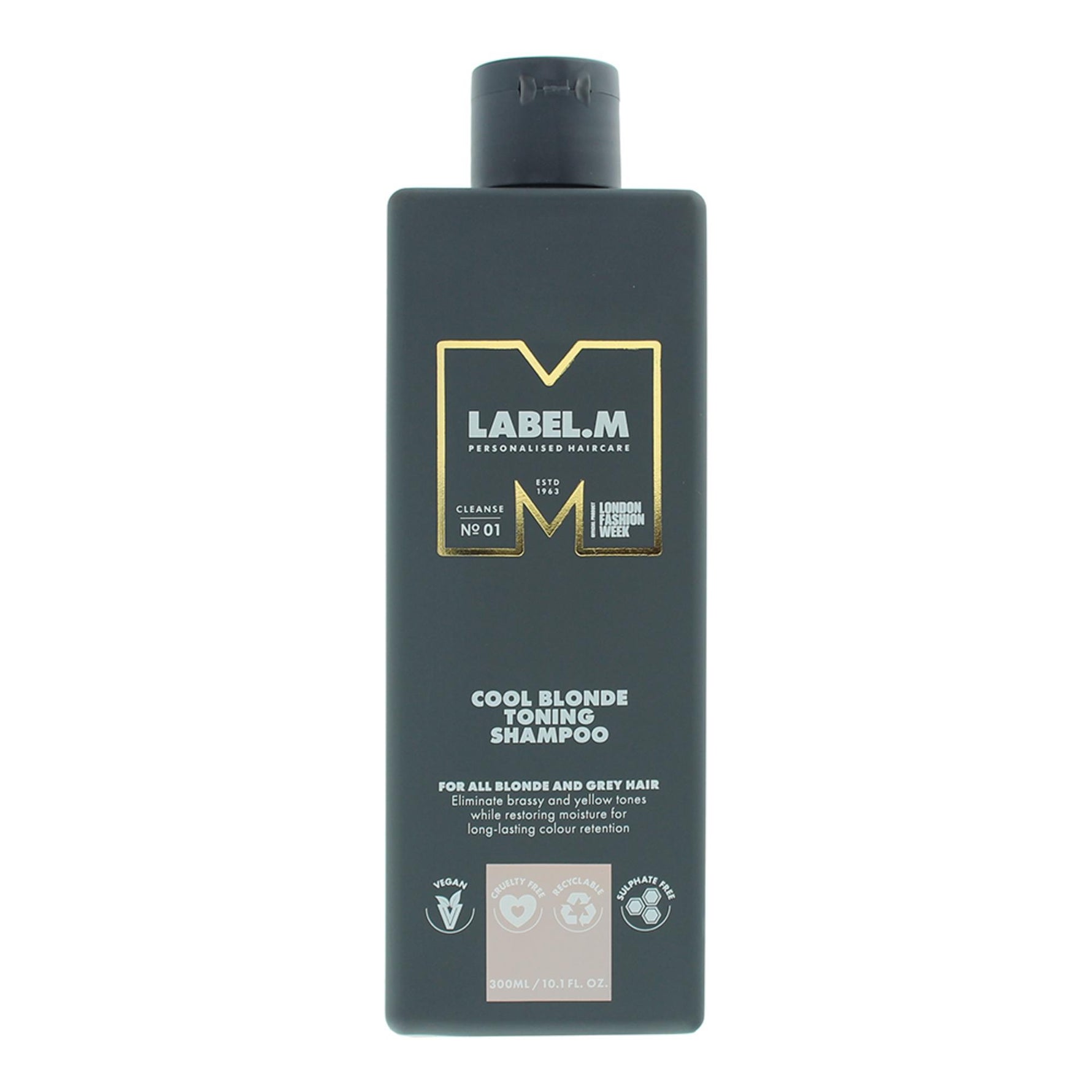 Label.M, Cool Blonde, Șampon pentru păr, Pentru neutralizarea tonurilor galbene, 300 ml