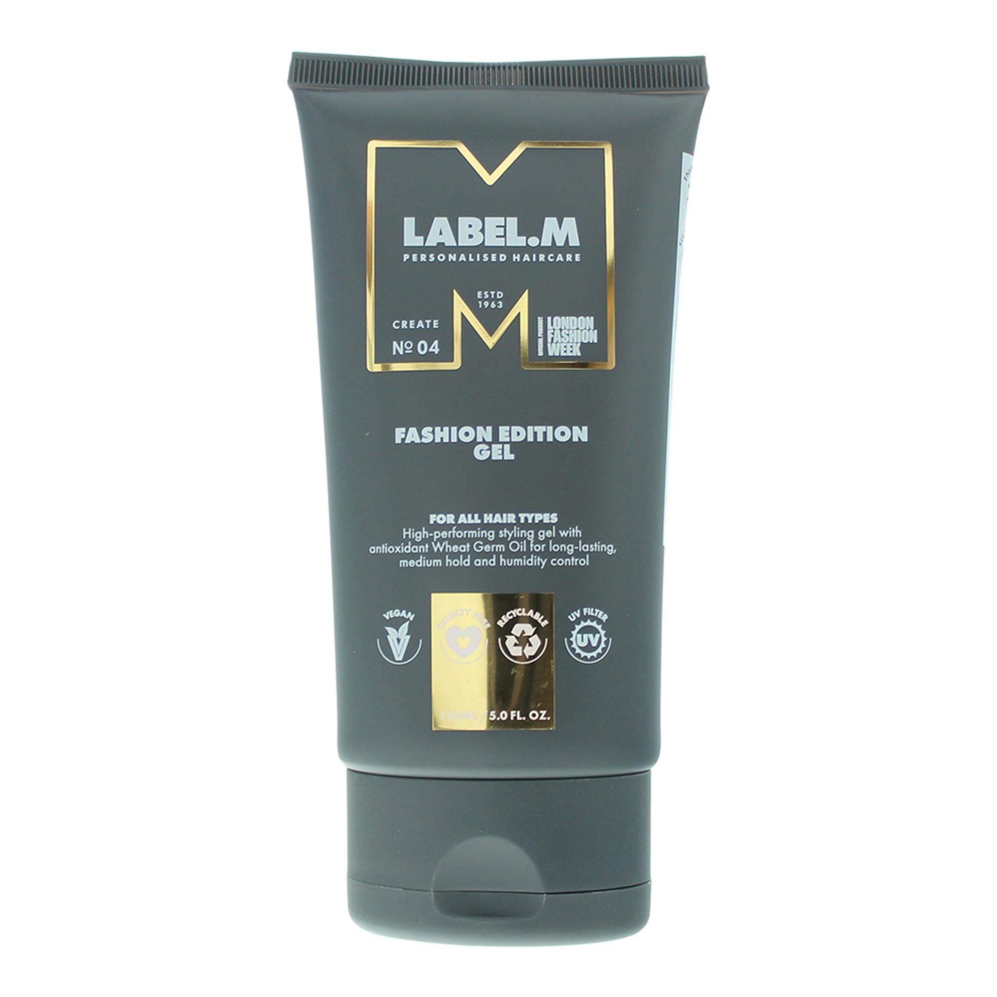 Label.M, Fashion Edition, Gel de coafat, Rezistent la umiditate, Fixare medie, 150 ml