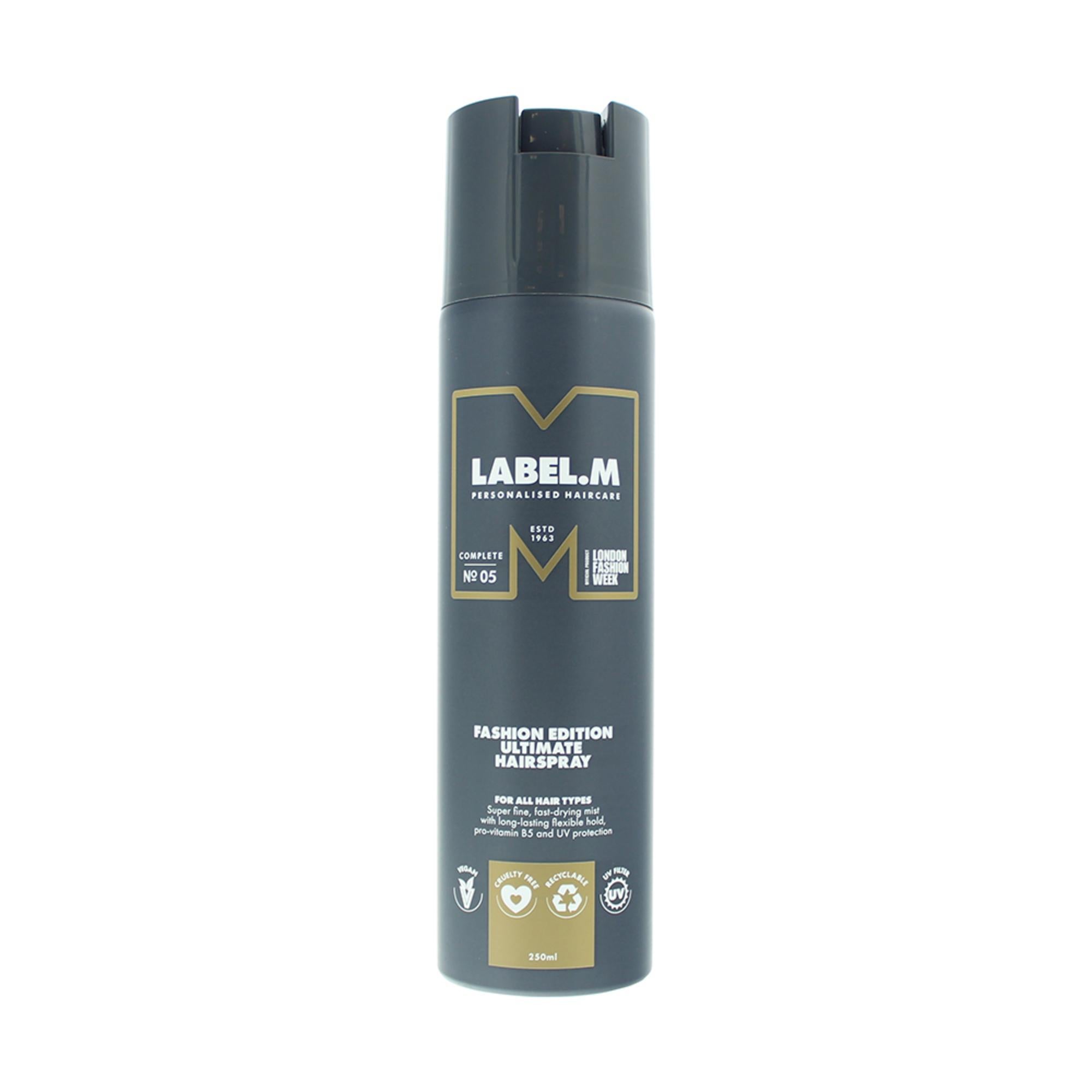 Label.M, Fashion Edition Ultimate, Fixativ, Pentru styling, Fixare flexibilă, 250 ml