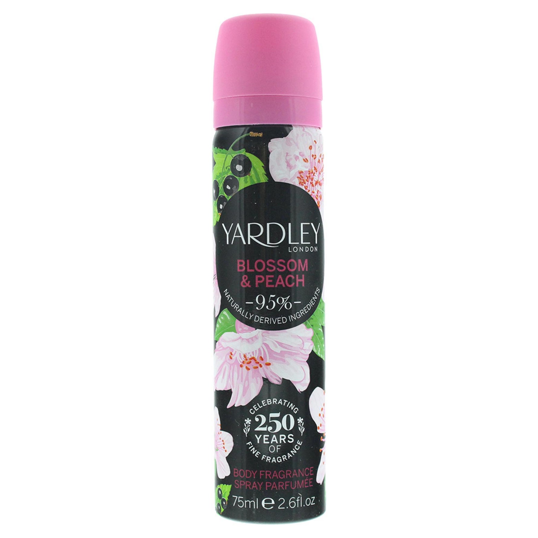 Yardley, Blossom and Peach, Spray parfumat, Pentru femei, 75 ml