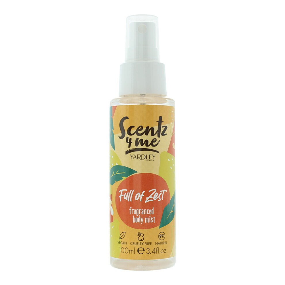 Yardley, Scentz 4 Me Full Of Zest, Spray parfumat, Unisex, 100 ml