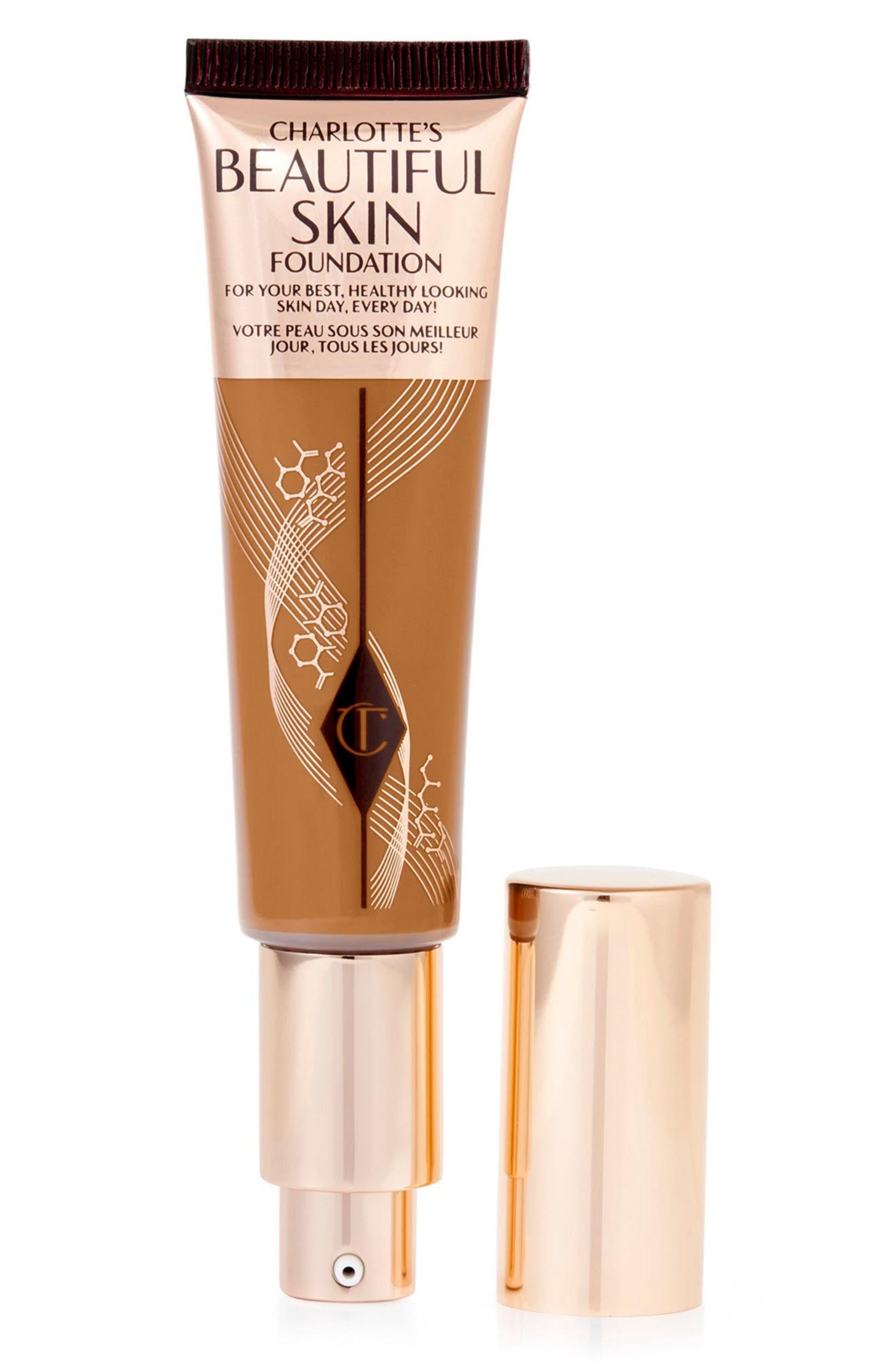 Charlotte Tilbury, Beautiful Skin Science + Colour, Finisaj radiant, Fond de ten lichid, 13, Cald Chaud, 30 ml