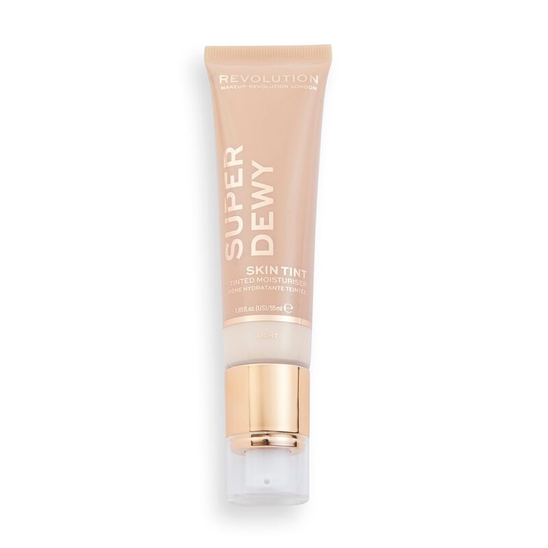 Makeup Revolution, Superdewy, Finisaj rouat, Hidratant colorat, Lumină, 55 ml