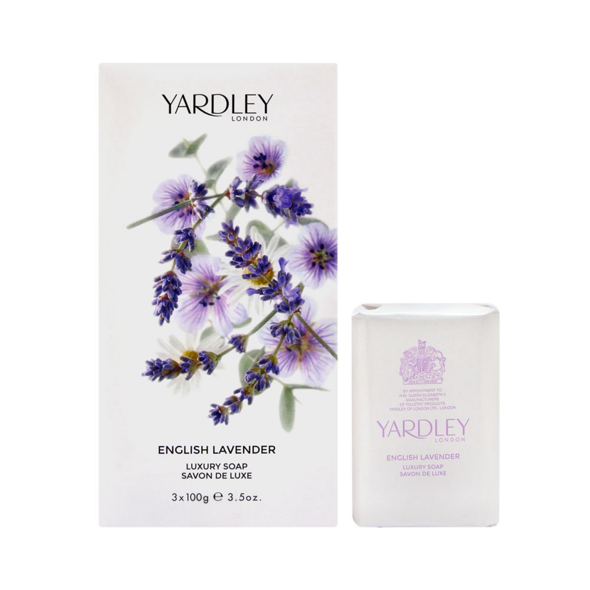 Set Trio, Yardley, English Lavender, Soap Bar, For Face & Body, 3 pcs, 100 g
