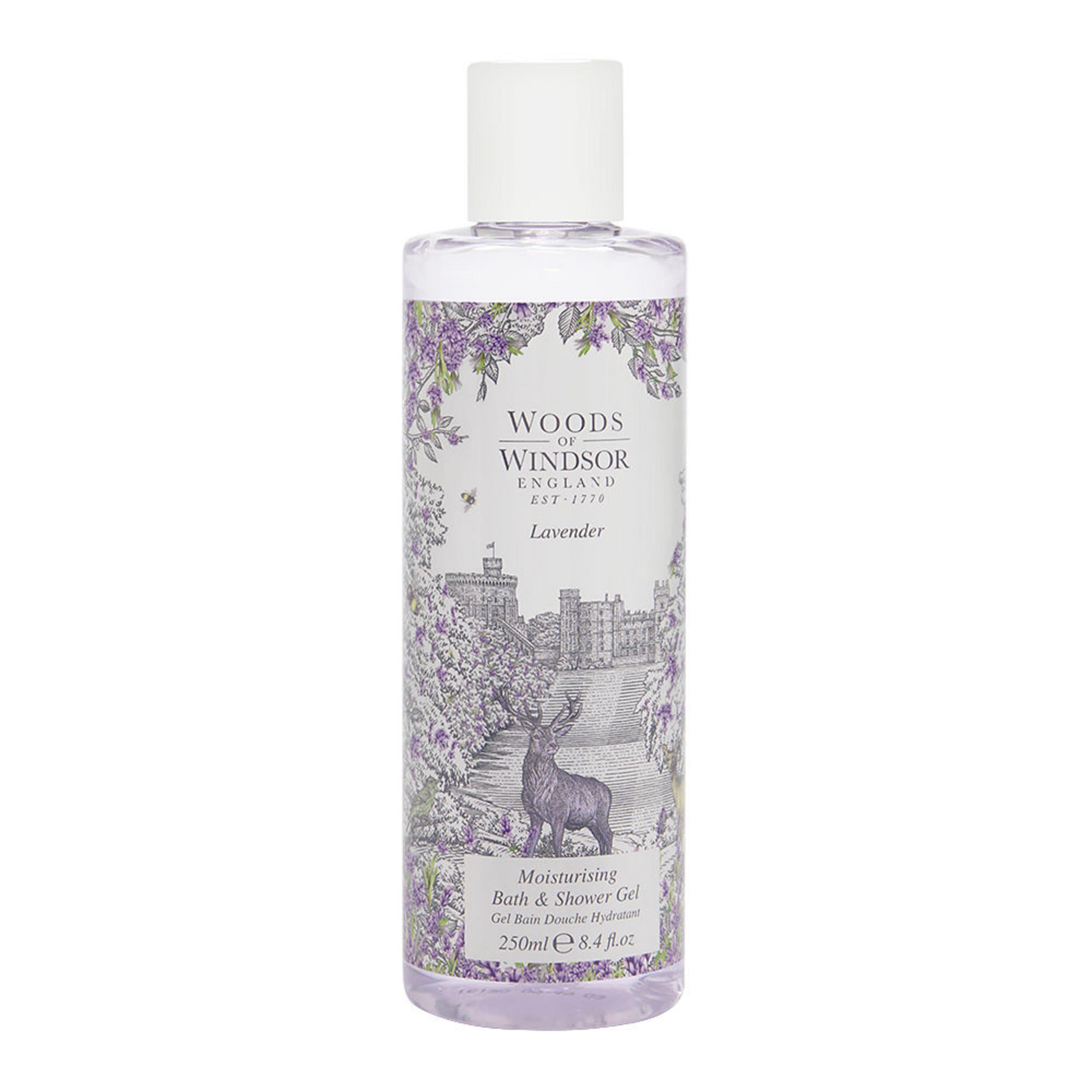 Woods Of Windsor, Lavender, Hidratează, Gel de duș, Pentru toate tipurile de piele, 250 ml