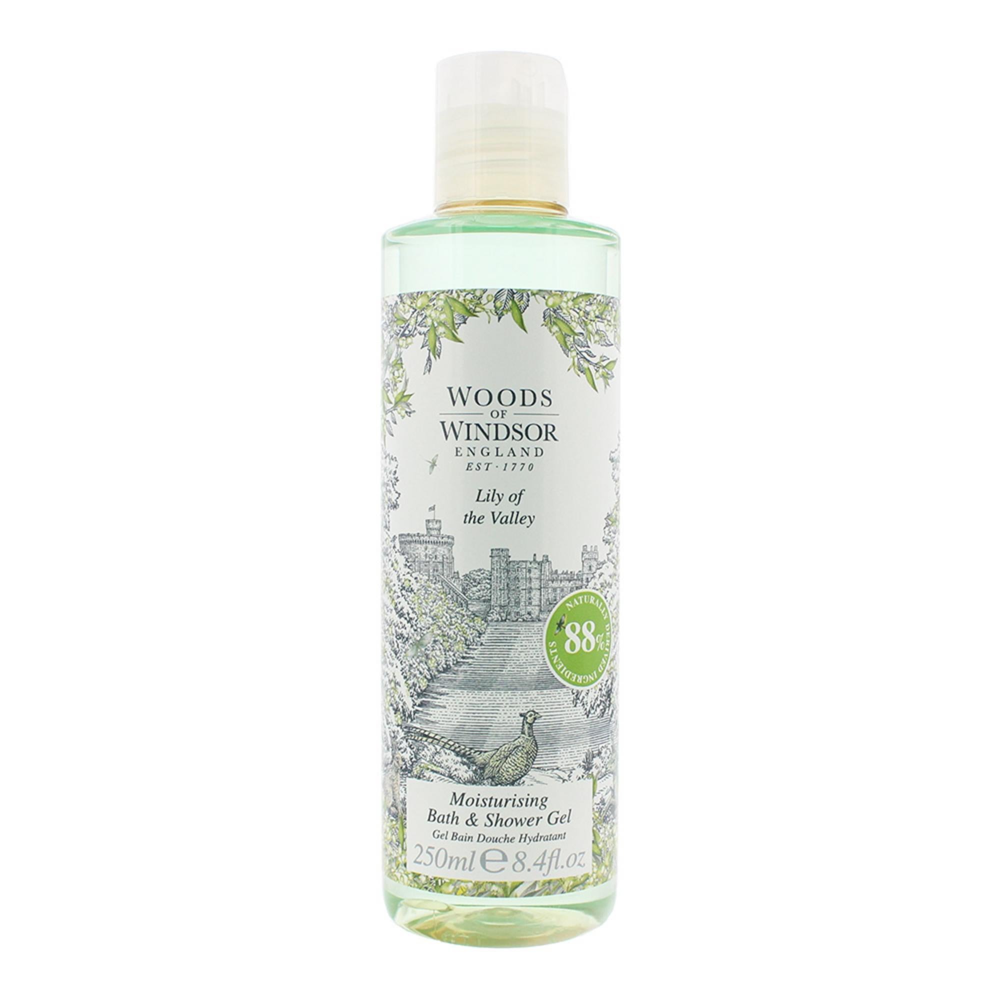Woods Of Windsor, Lily Of The Valley, Hidratant, Gel de duș, Pentru toate tipurile de piele, 250 ml
