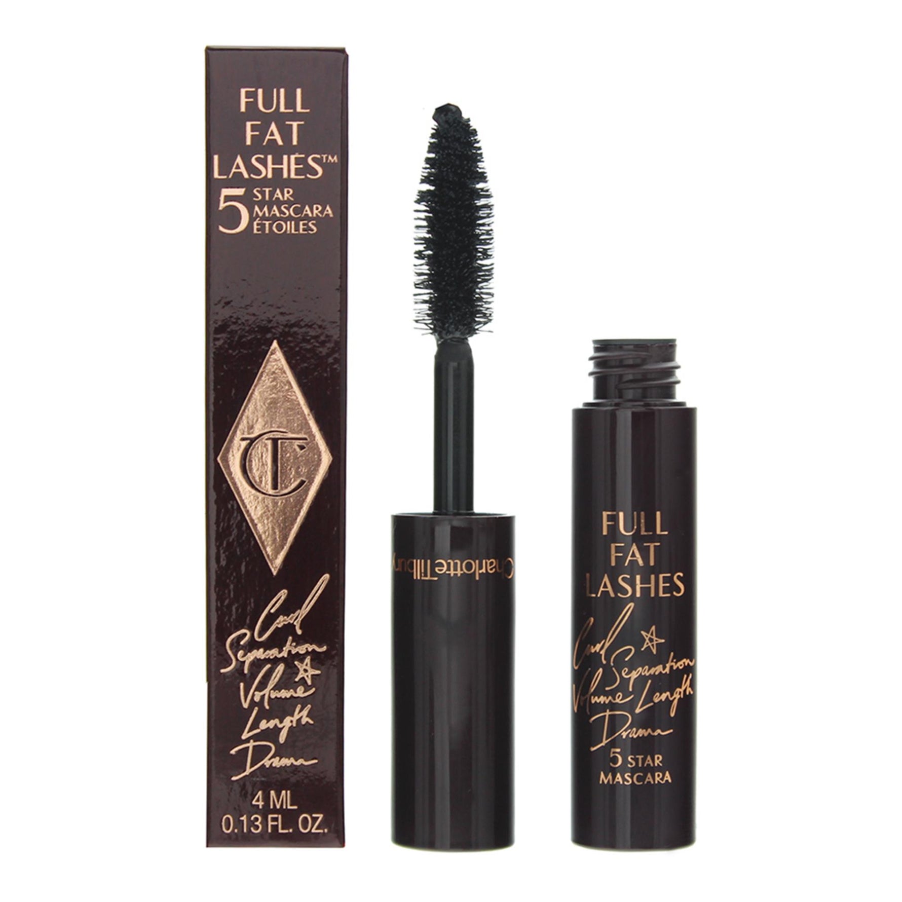 Charlotte Tilbury, Full Fat 5 Star, Buclă, Mascara, Negru, 4 ml