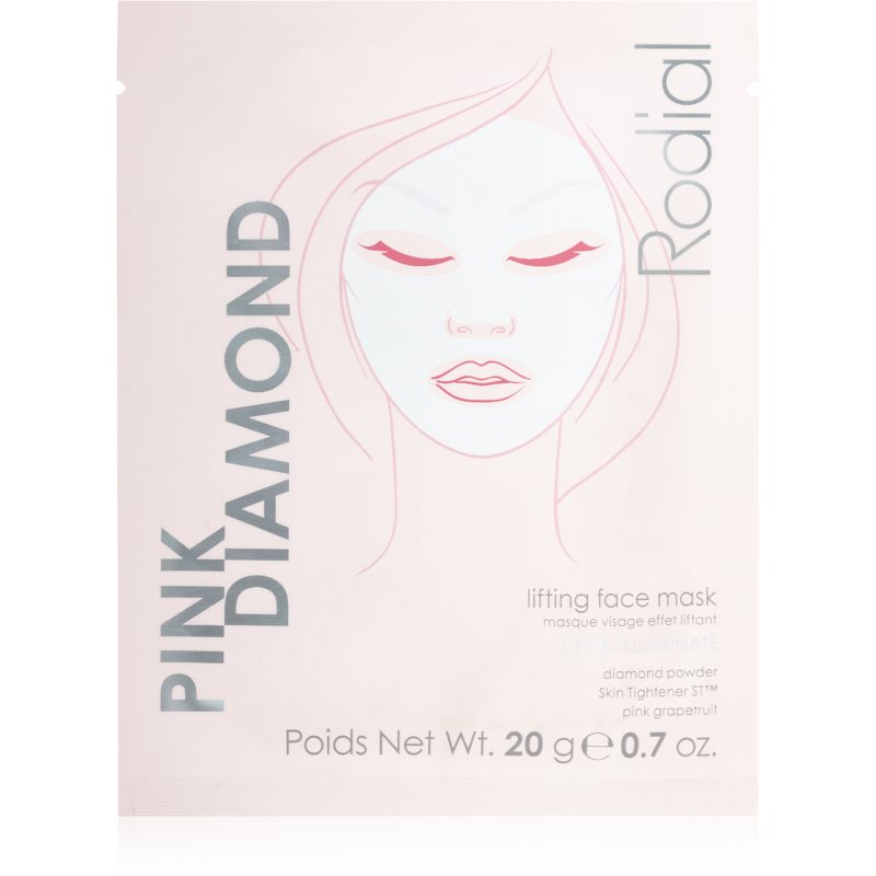 Rodial, Pink Diamond, Ridicare, Mască facială, Față, 20 g