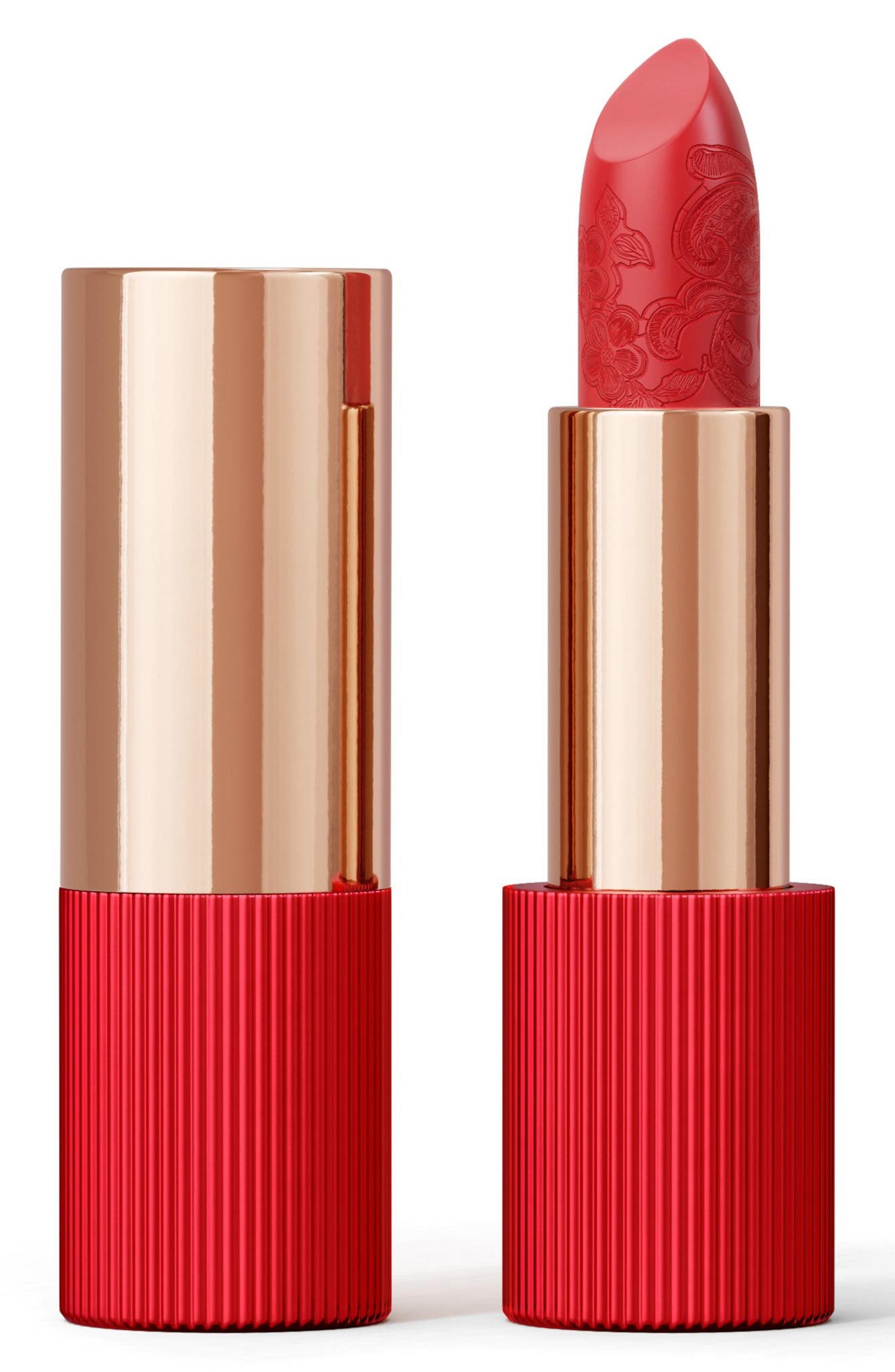 La Perla, Matte Silk, Mat, Ruj cremos, 103, Roșu coral, 3.5 g