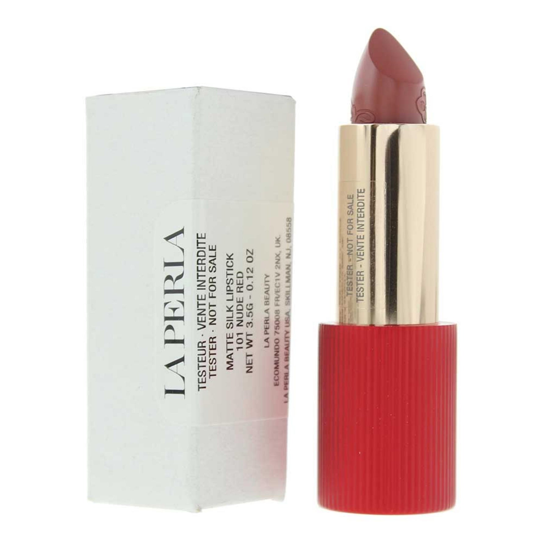 La Perla, Matte Silk, Mat, Ruj cremos, 101, Roșu nud, 3.5 g