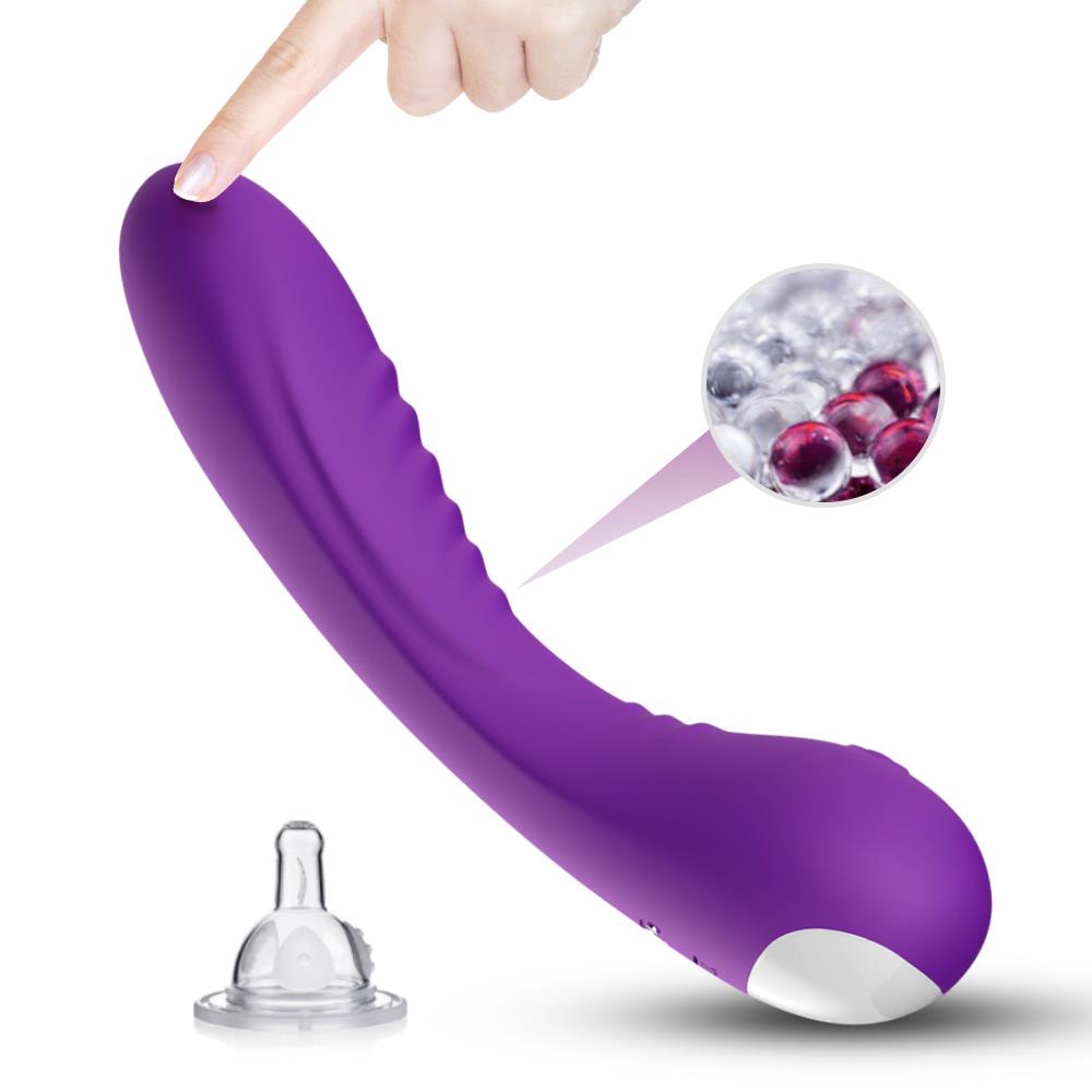Vibrator Legend pentru punctul G, silicon violet, USB, 18 cm, impermeabil