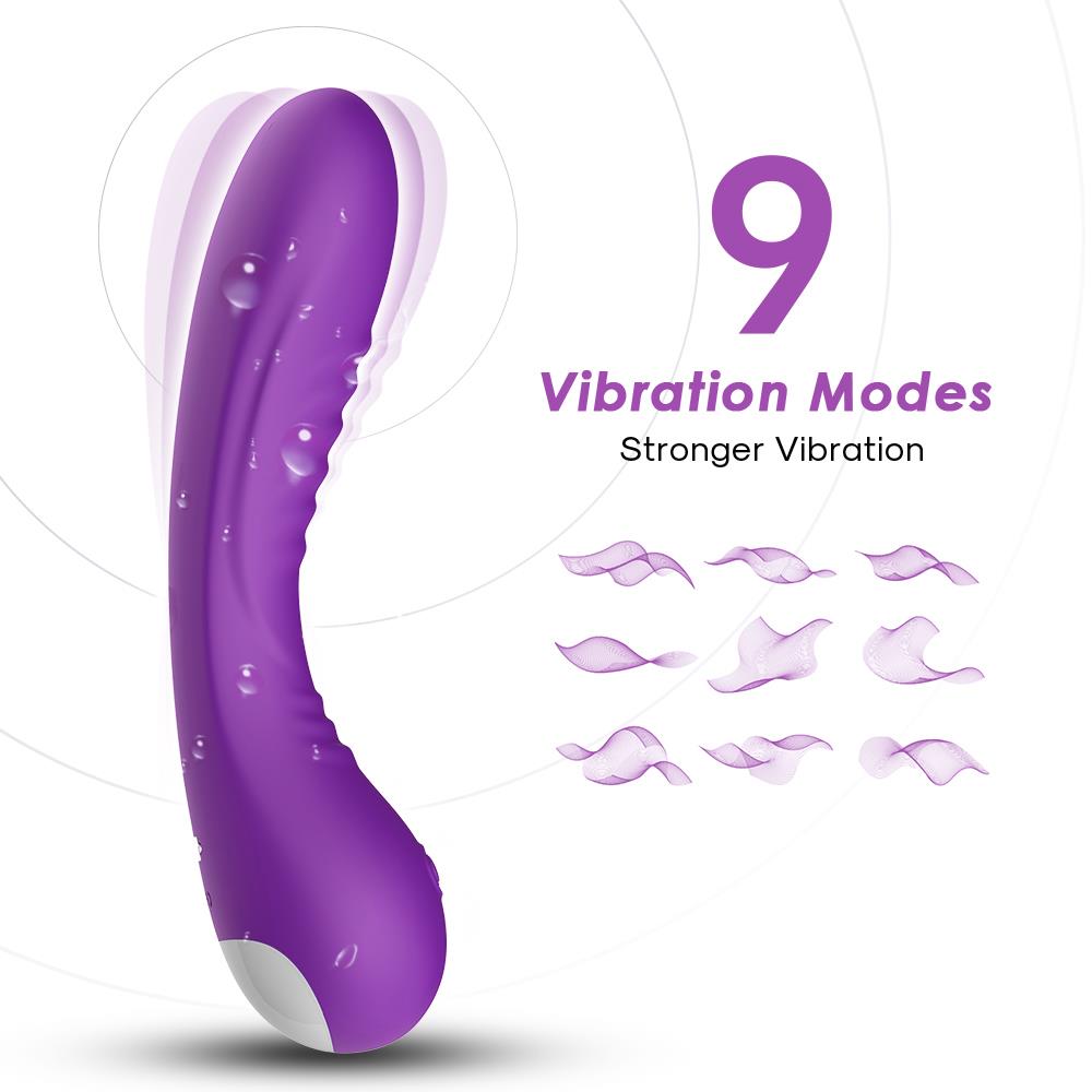 Vibrator Legend pentru punctul G, silicon violet, USB, 18 cm, impermeabil