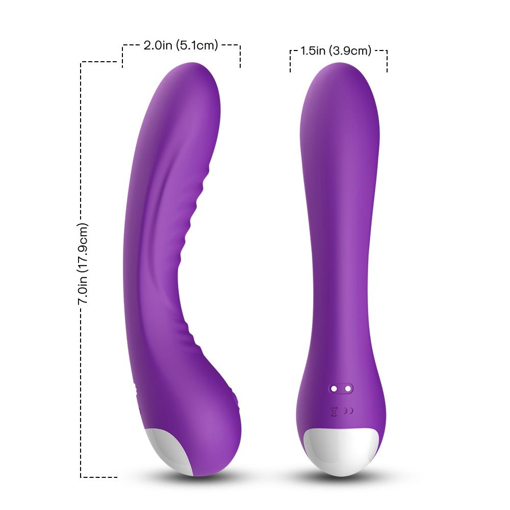 Vibrator Legend pentru punctul G, silicon violet, USB, 18 cm, impermeabil