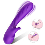 Vibrator Romance Silicon pentru Punct G Seria B Joy Purple USB 18cm